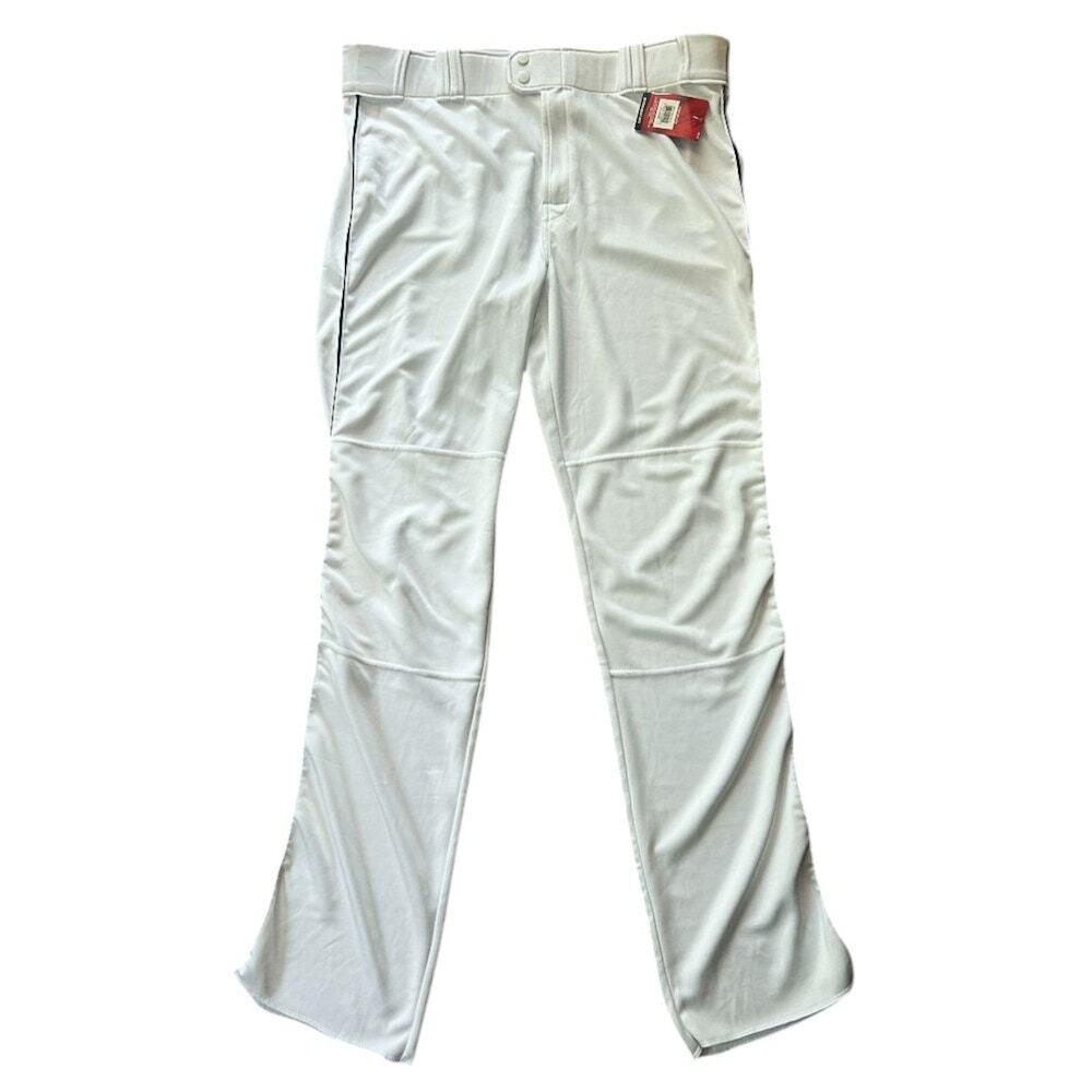 NWT Rawlings Straight Fit Piped White Baseball Pants Men's XL